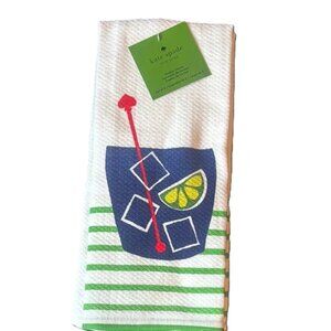 NWT 2-pk Kate Spade Lime Drink Kitchen Linen Towels